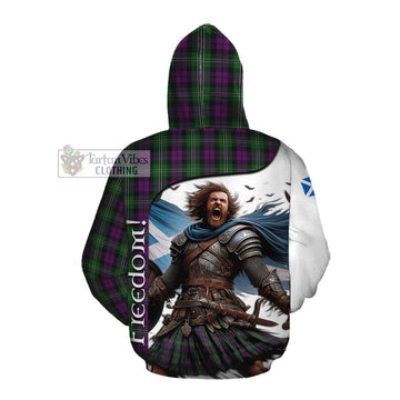 Tartan Vibes Clothing Wilson Crest Tartan Cotton Hoodie Inspired by the Freedom of Scottish Warrior