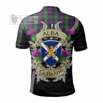 Wilson Tartan Family Crest Polo Shirt Lion Rampant Royal Thistle Shield Celtic Inspired