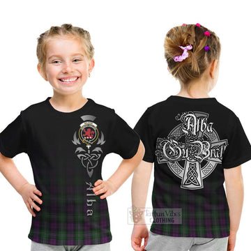 Tartan Vibes Clothing Wilson Tartan Kid T-Shirt Featuring Alba Gu Brath Family Crest Celtic Inspired