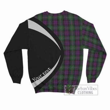 Wilson Tartan Sweatshirt with Family Crest Circle Style - Tartan Vibes Clothing