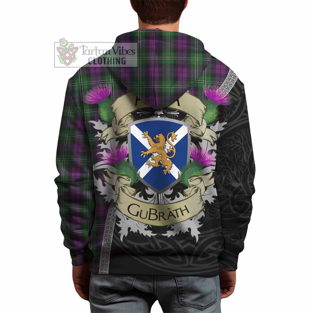Tartan Vibes Clothing Wilson Tartan Family Crest Hoodie Lion Rampant Royal Thistle Shield Celtic Inspired