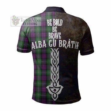 Wilson Tartan Family Crest Polo Shirt Alba Gu Brath Be Brave Lion Ancient Style