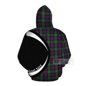 Tartan Vibes Clothing Wilson Tartan Cotton Hoodie with Family Crest Circle Style