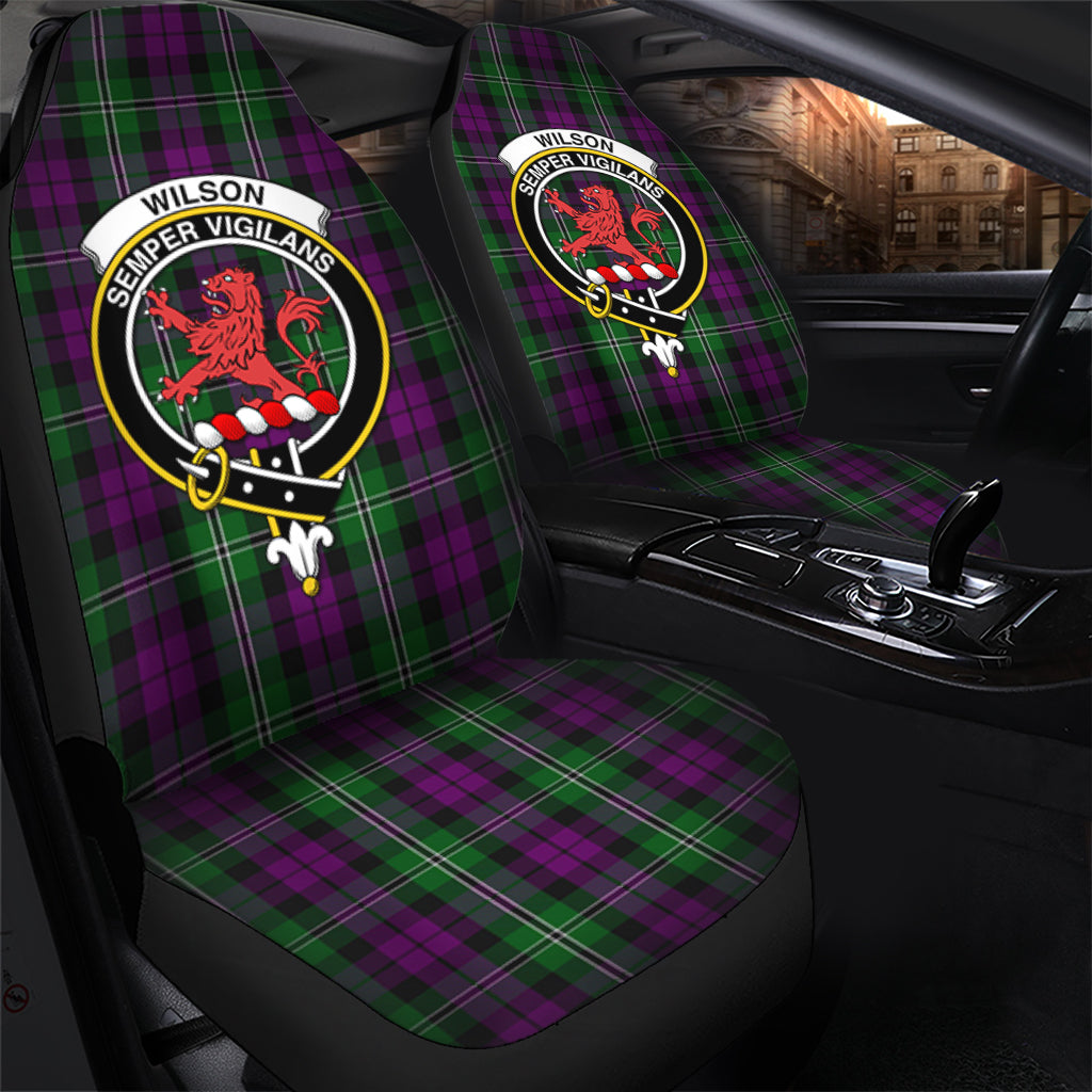 Wilson Tartan Car Seat Cover with Family Crest - Tartanvibesclothing