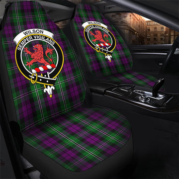 Wilson Tartan Car Seat Cover with Family Crest - Tartanvibesclothing