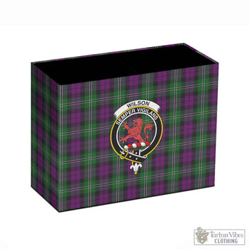 Tartan Vibes Clothing Wilson Tartan Pen Holder with Family Crest