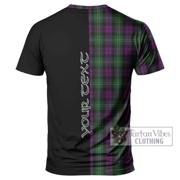 Wilson Tartan T-Shirt with Family Crest and Half Of Me Style - Tartanvibesclothing Shop