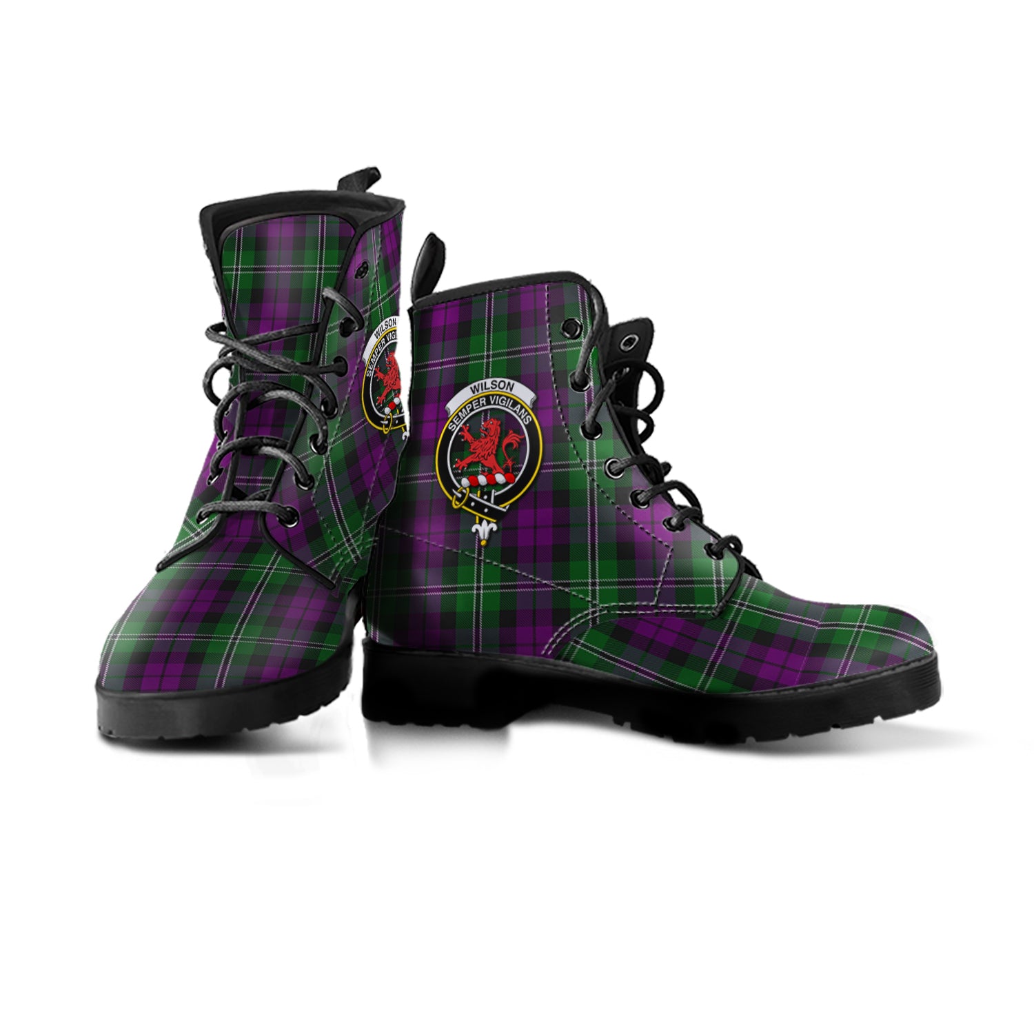 wilson-tartan-leather-boots-with-family-crest