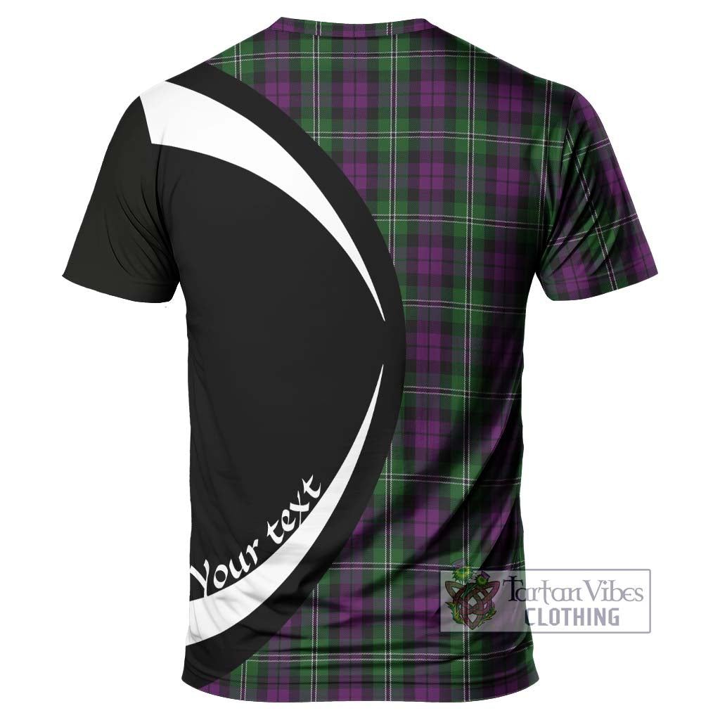 Tartan Vibes Clothing Wilson Tartan T-Shirt with Family Crest Circle Style