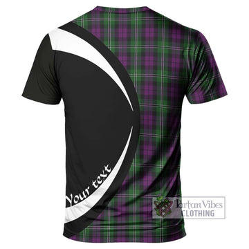 Tartan Vibes Clothing Wilson Tartan T-Shirt with Family Crest Circle Style