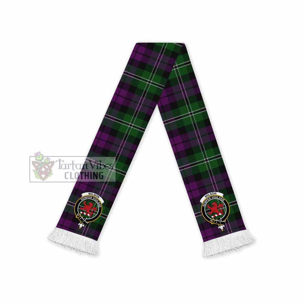 Tartan Vibes Clothing Wilson Tartan Ruffneck Scarf with Family Crest