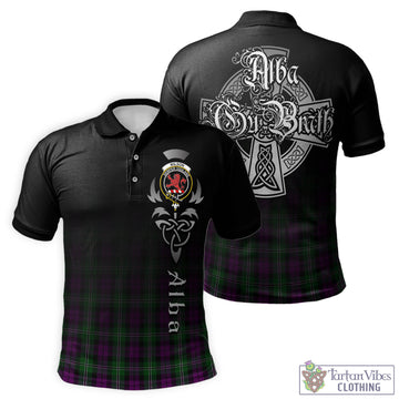 Wilson Tartan Polo Shirt Featuring Alba Gu Brath Family Crest Celtic Inspired