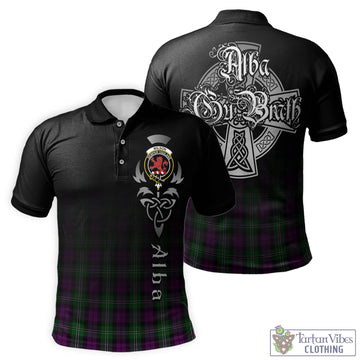 Tartan Vibes Clothing Wilson Tartan Polo Shirt Featuring Alba Gu Brath Family Crest Celtic Inspired