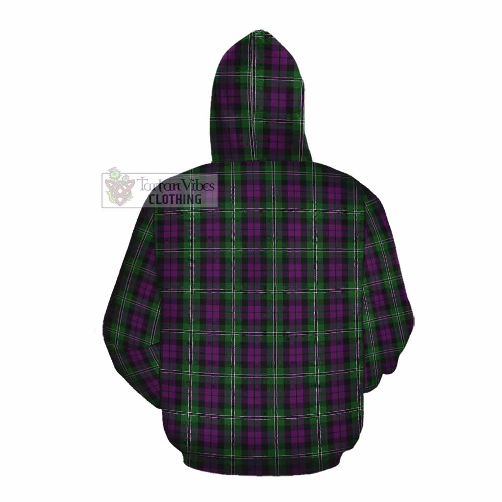Tartan Vibes Clothing Wilson Tartan Cotton Hoodie with Family Crest DNA In Me Style