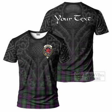 Tartan Vibes Clothing Wilson Tartan T-Shirt with Family Crest Celtic Thistle Vibes