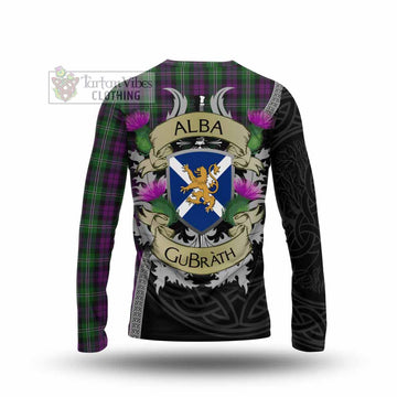 Tartan Vibes Clothing Wilson Tartan Family Crest Long Sleeve T-Shirt Lion Rampant Royal Thistle Shield Celtic Inspired