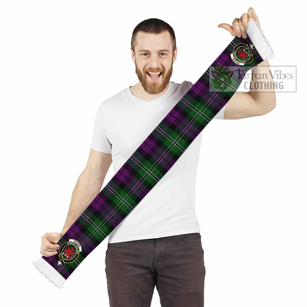Tartan Vibes Clothing Wilson Tartan Ruffneck Scarf with Family Crest