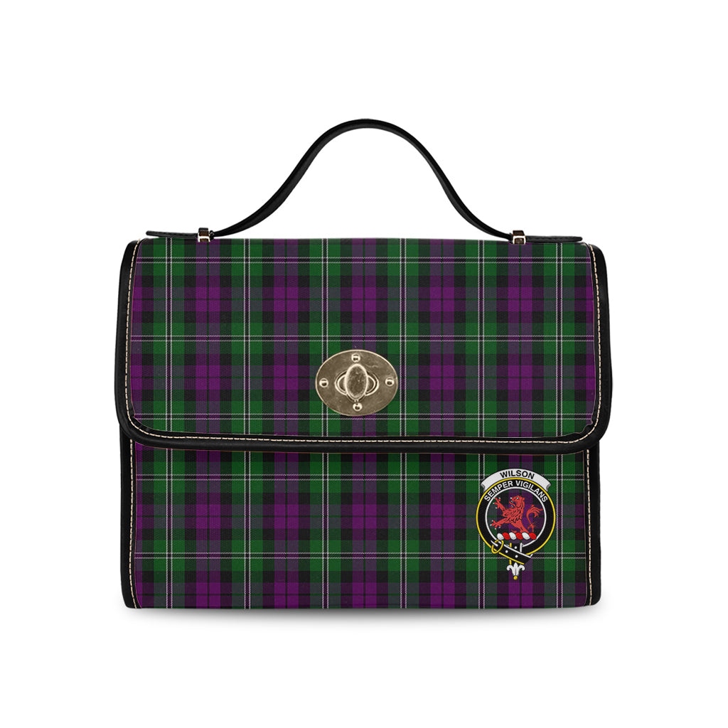 wilson-tartan-leather-strap-waterproof-canvas-bag-with-family-crest
