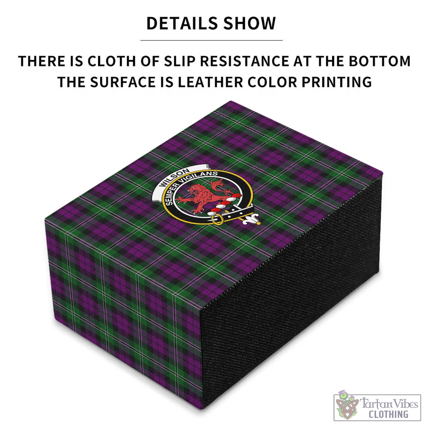 Tartan Vibes Clothing Wilson Tartan Pen Holder with Family Crest