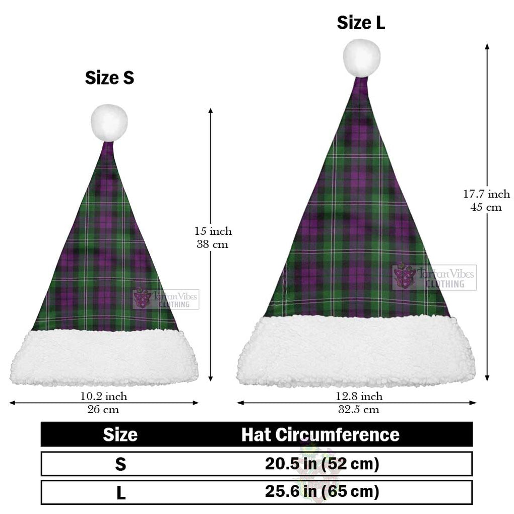 Tartan Vibes Clothing Wilson Tartan Christmas Santa Hats