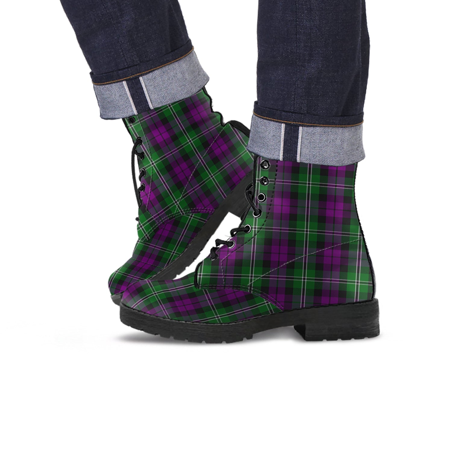 wilson-tartan-leather-boots