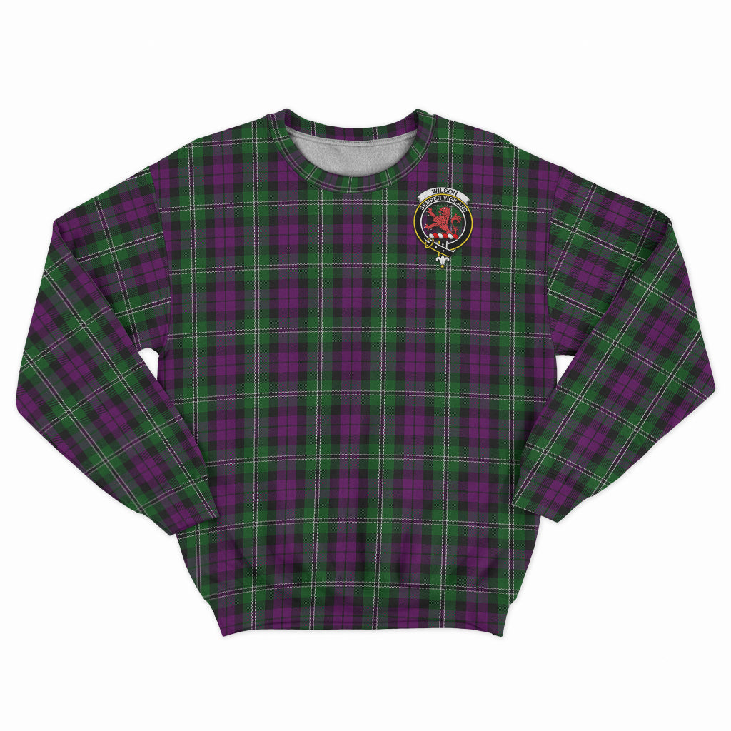 Wilson Tartan Sweatshirt with Family Crest - Tartan Vibes Clothing