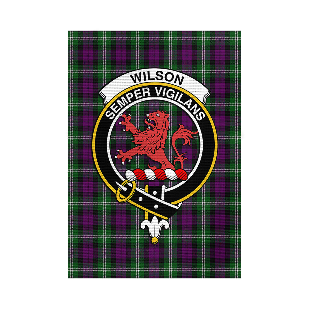 wilson-tartan-flag-with-family-crest