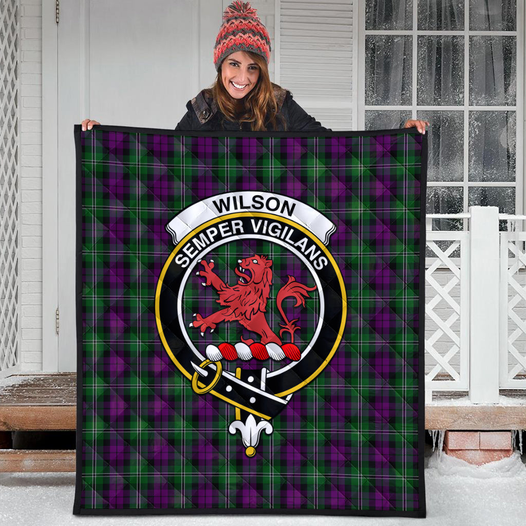 wilson-tartan-quilt-with-family-crest