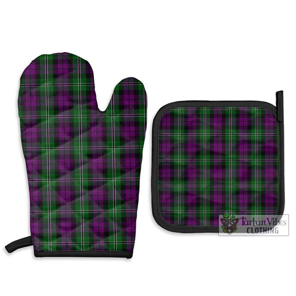 Wilson Tartan Combo Oven Mitt & Pot-Holder Combo 1 Oven Mitt & 2 Pot-Holder Black - Tartan Vibes Clothing