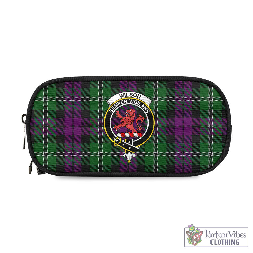 Tartan Vibes Clothing Wilson Tartan Pen and Pencil Case with Family Crest