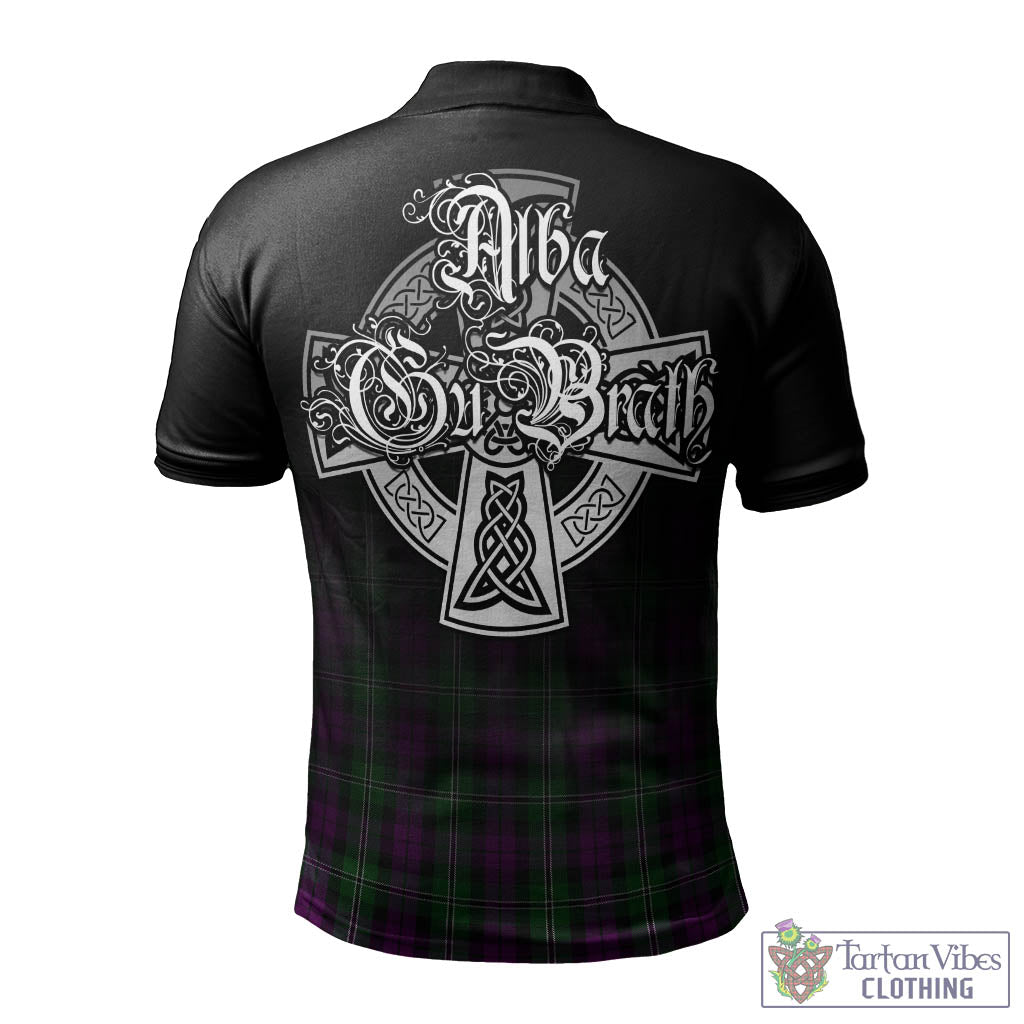 Tartan Vibes Clothing Wilson Tartan Polo Shirt Featuring Alba Gu Brath Family Crest Celtic Inspired