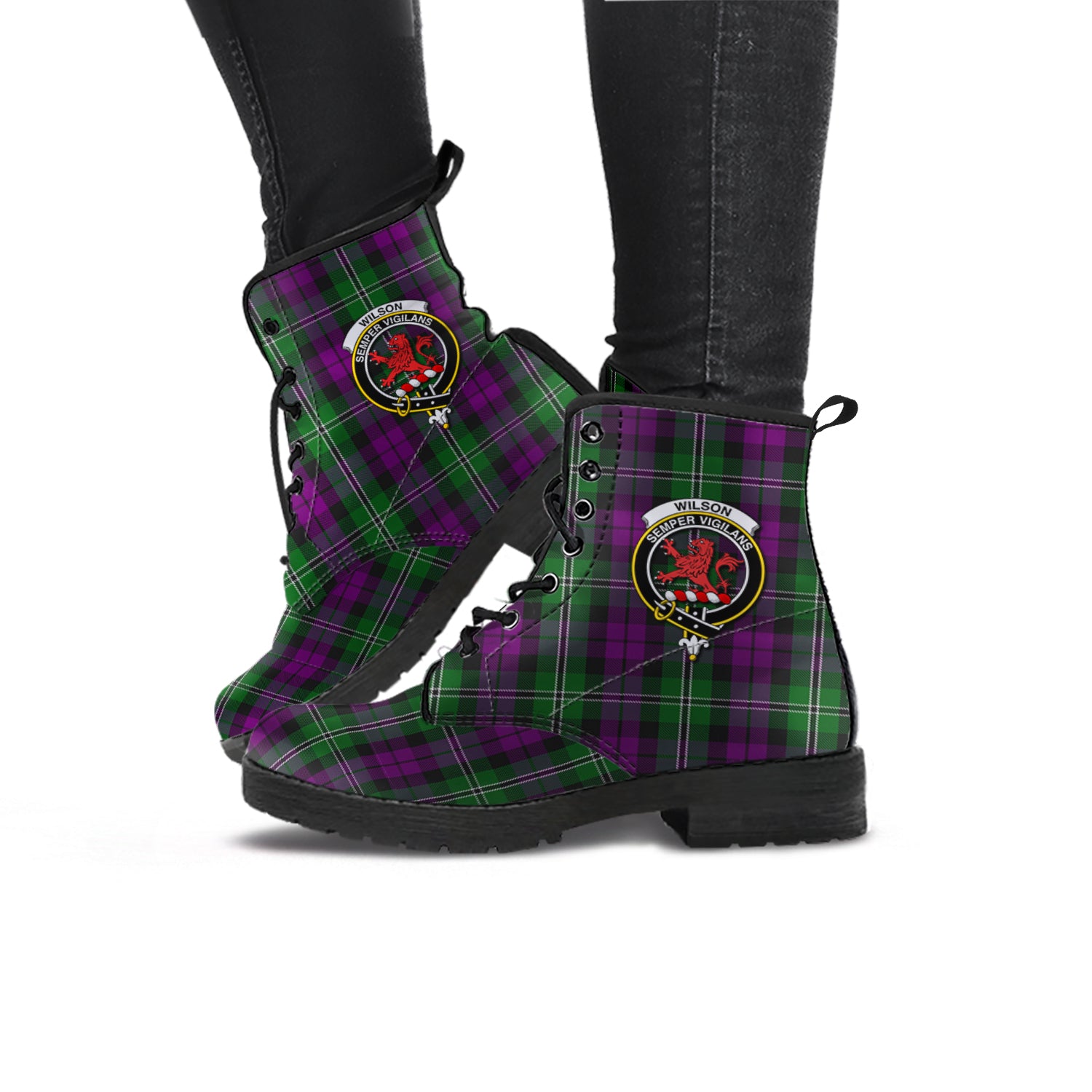 wilson-tartan-leather-boots-with-family-crest