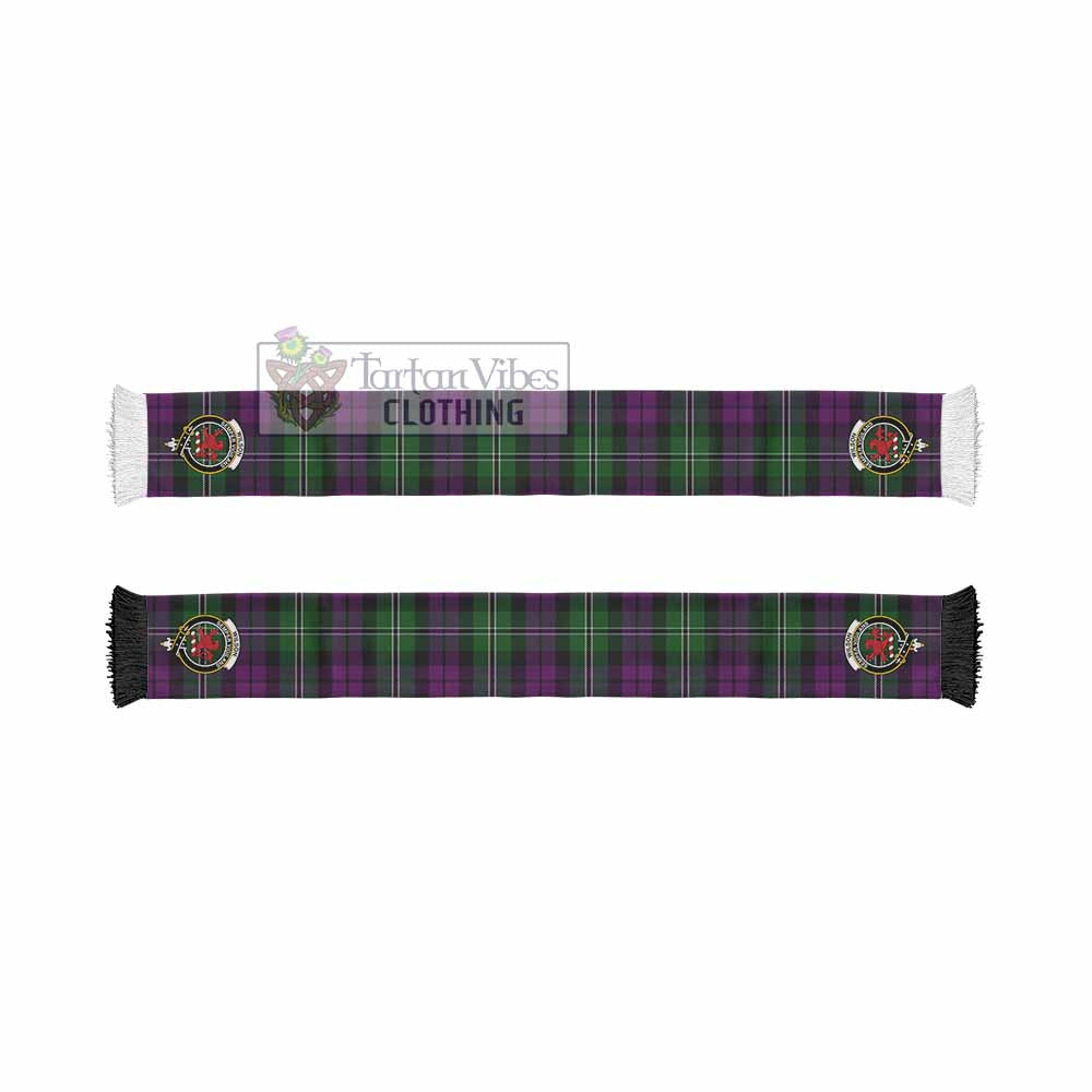 Tartan Vibes Clothing Wilson Tartan Ruffneck Scarf with Family Crest