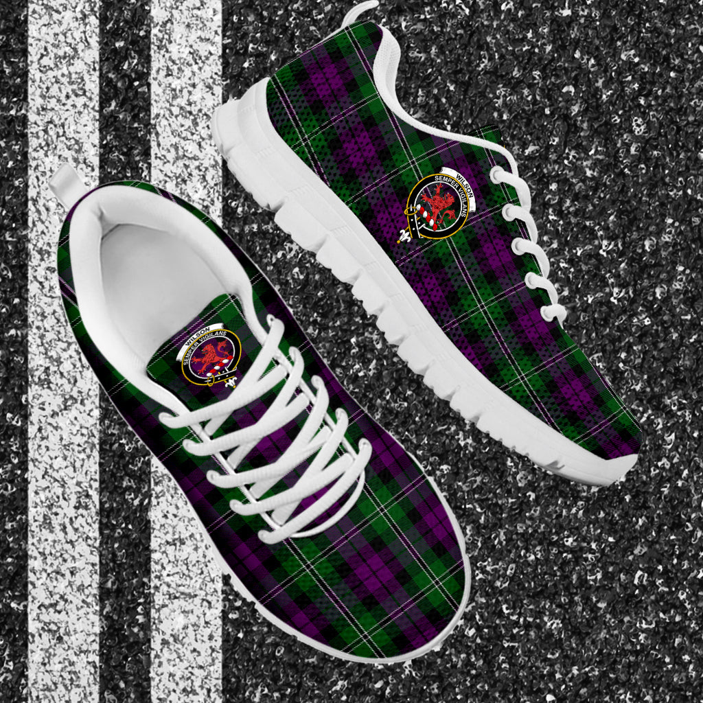 Wilson Tartan Sneakers with Family Crest - Tartan Vibes Clothing