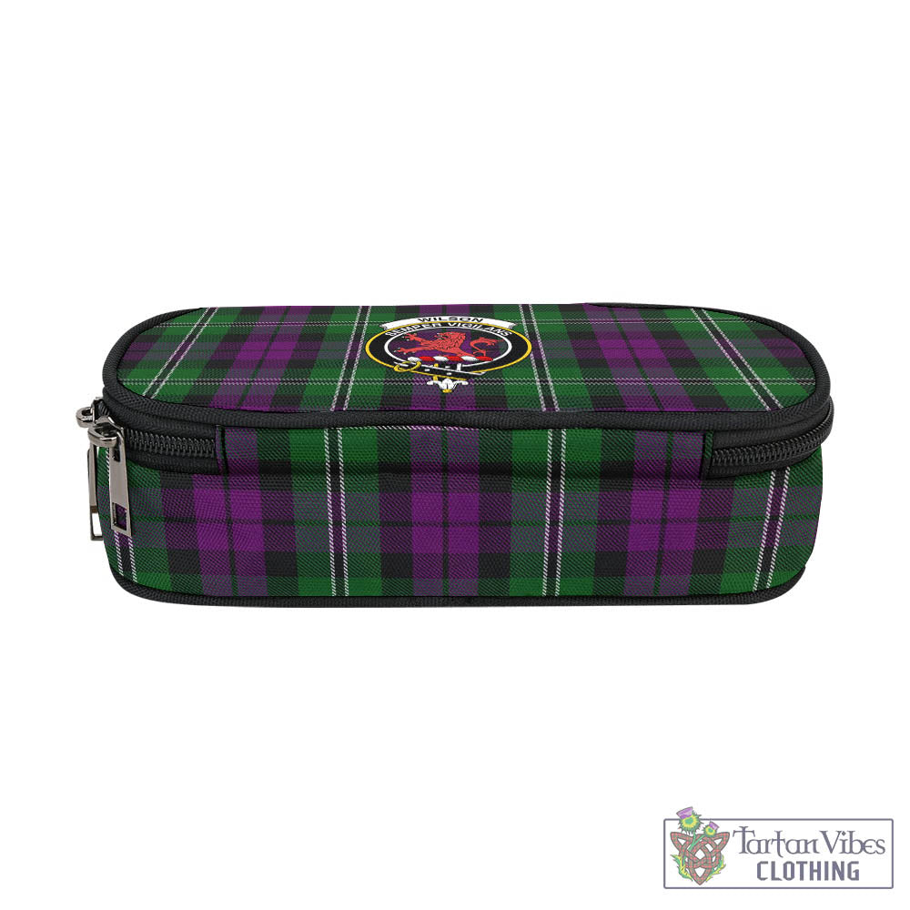 Tartan Vibes Clothing Wilson Tartan Pen and Pencil Case with Family Crest