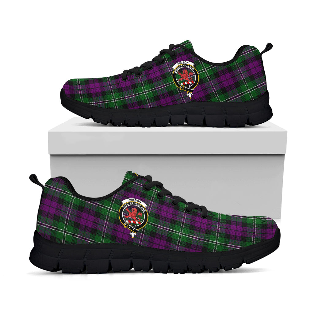 Wilson Tartan Sneakers with Family Crest - Tartan Vibes Clothing