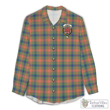 Wilson Ancient Tartan Womens Casual Shirt with Family Crest
