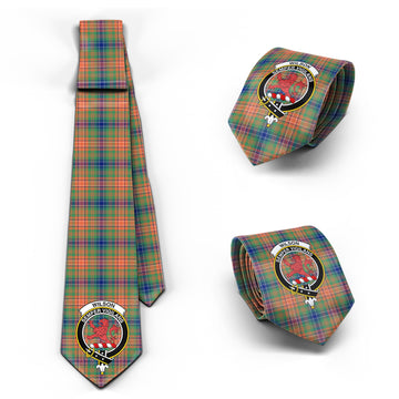Wilson Ancient Tartan Classic Necktie with Family Crest
