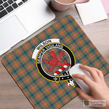 Wilson Ancient Tartan Mouse Pad with Family Crest