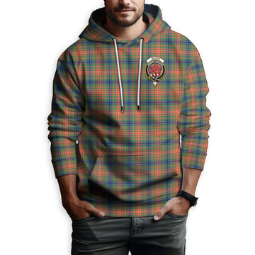 Wilson Ancient Tartan Hoodie with Family Crest
