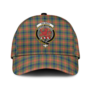 Wilson Ancient Tartan Classic Cap with Family Crest