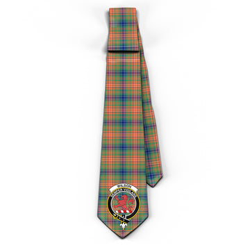 Wilson Ancient Tartan Classic Necktie with Family Crest