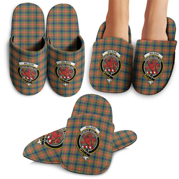 Wilson Ancient Tartan Home Slippers with Family Crest