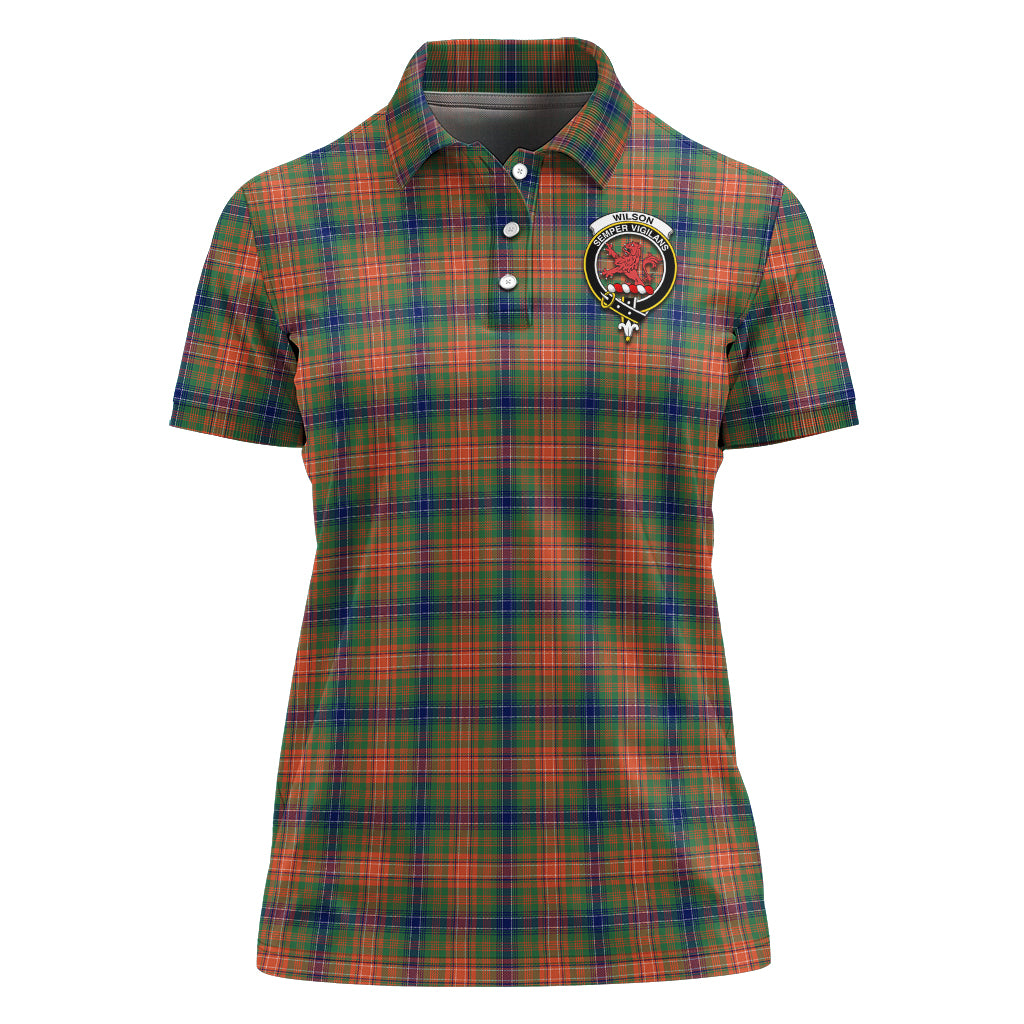 wilson-ancient-tartan-polo-shirt-with-family-crest-for-women
