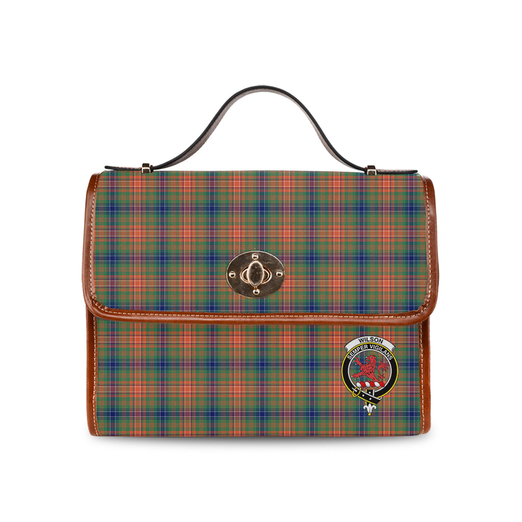 wilson-ancient-tartan-leather-strap-waterproof-canvas-bag-with-family-crest