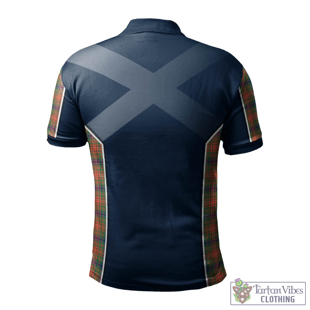 Tartan Vibes Clothing Wilson Ancient Tartan Men's Polo Shirt with Family Crest and Lion Rampant Vibes Sport Style