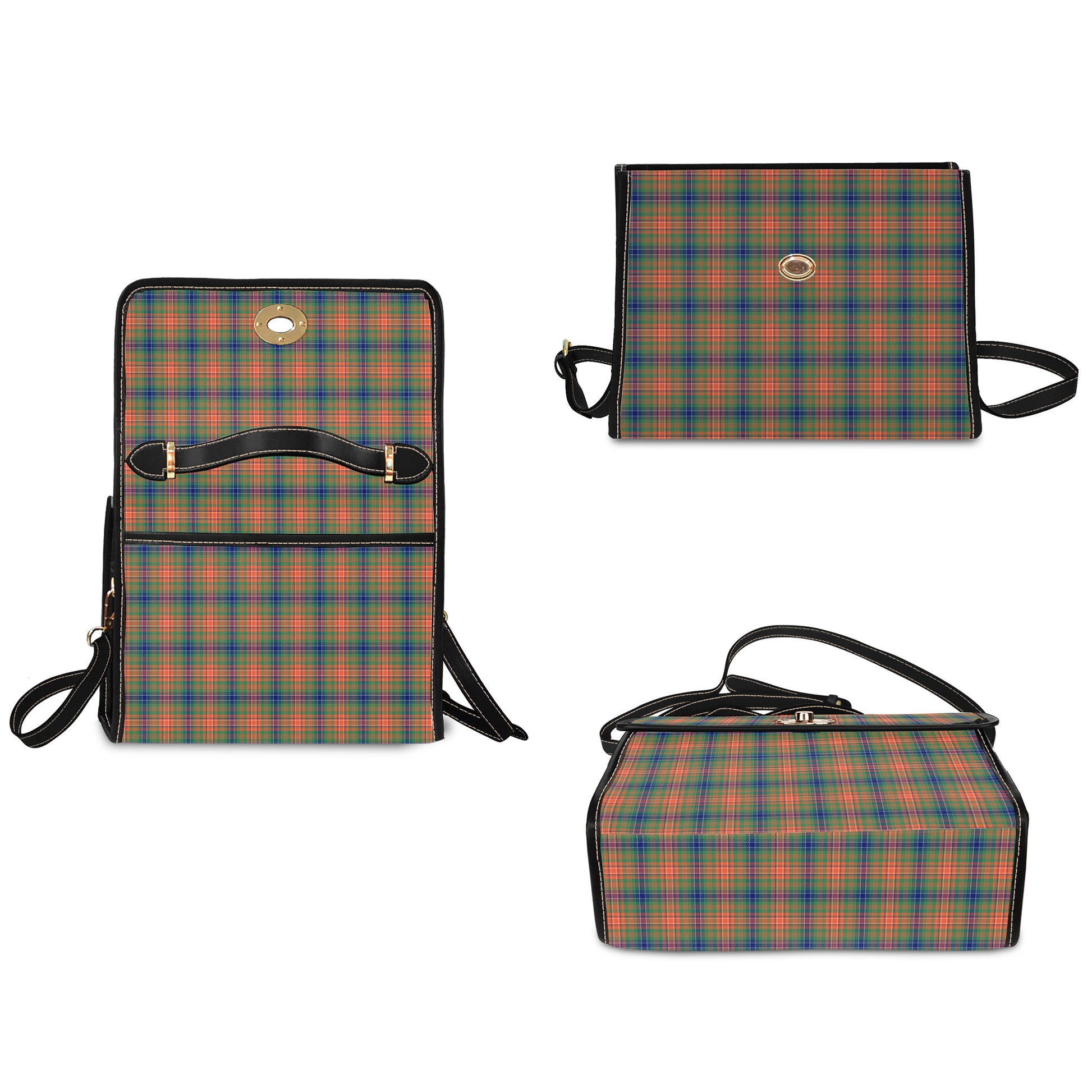 wilson-ancient-tartan-leather-strap-waterproof-canvas-bag