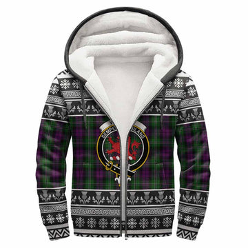 Wilson Clan Tartan Christmas Fleece Hoodie with Family Crest - Tartan Vibes Clothing