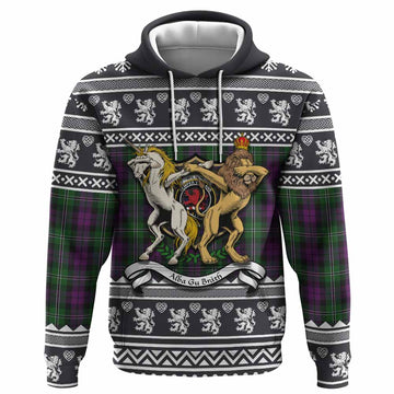 Wilson Clan Tartan Crest Christmas Hoodie Coat of Arms Funny Style - Tartan Vibes Clothing