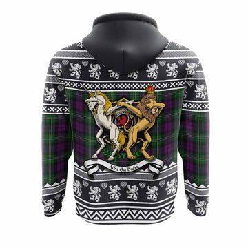 Wilson Clan Tartan Crest Christmas Hoodie Coat of Arms Funny Style - Tartan Vibes Clothing